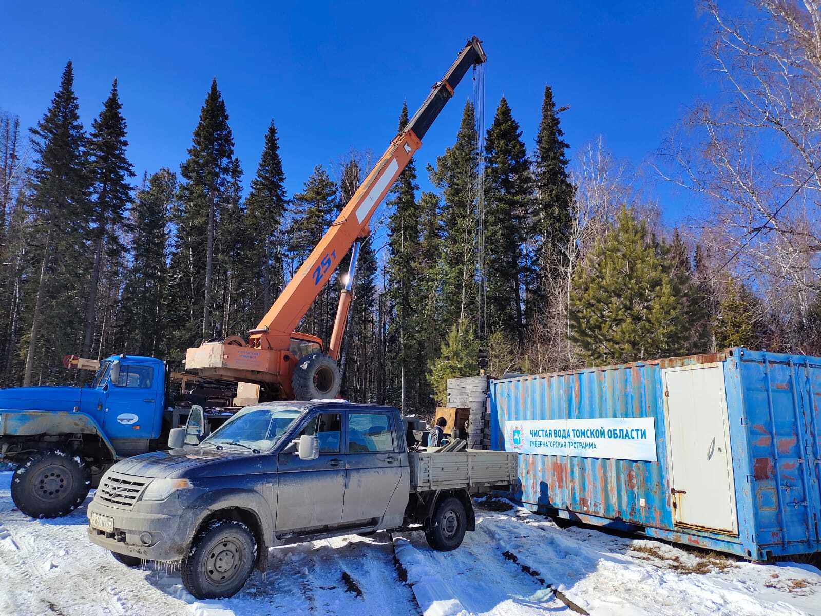 Начались регламентные работы на водонапорной скважине.