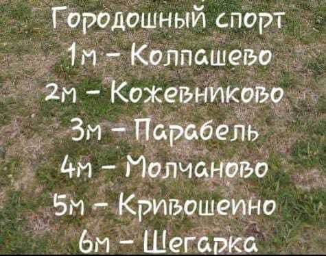 Итоги матча с командой Парабельского района.
